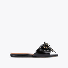 kensington bow flat sandal