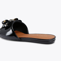 kensington bow flat sandal