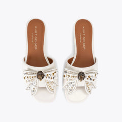 kensington bow flat sandal