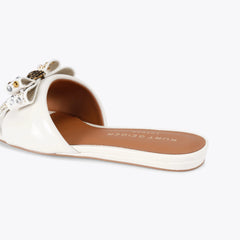 kensington bow flat sandal
