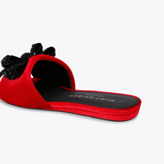 kensington bow flat sandal