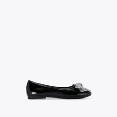 junior mini eagle bow ballet flat