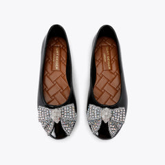 junior mini eagle bow ballet flat