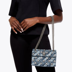mini denim kensington bag