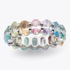 rainbow crystal ring