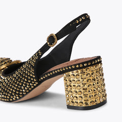 chelsea block sling back heel