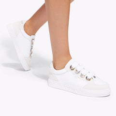 kensington eyelet slim sneaker