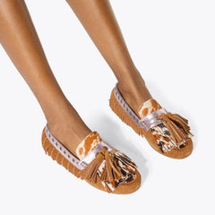tassel fringe moccasin