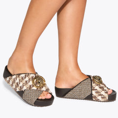 chelsea cross strap sandal