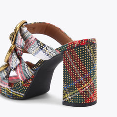 mayfair platform mule heel