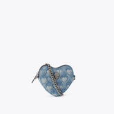 micro heart cross body bag
