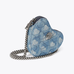 micro heart cross body bag