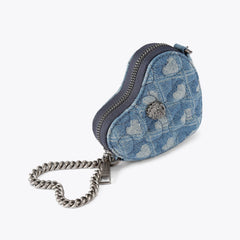 micro heart cross body bag