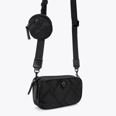 small recycled duo zip camera bag