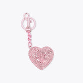 heart crystal keyring