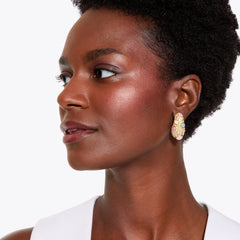 opal mix pave earrings