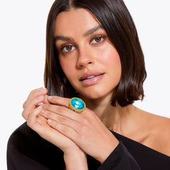 xl oval cocktail ring