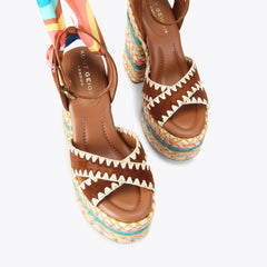 chelsea scarf platform heel