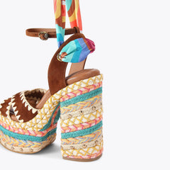 chelsea scarf platform heel