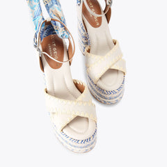 chelsea scarf platform heel