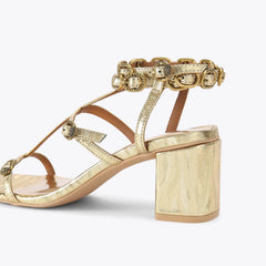 regent block gladiator heel