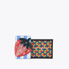 strawberry phone card wallet