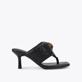puff heel sandal