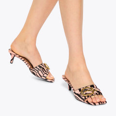 mayfair mid mule heel