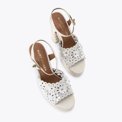 platform flower sandal