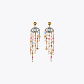 beaded eye earrings
