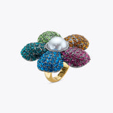 rainbow flower ring