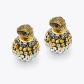 pave bubble stud earrings