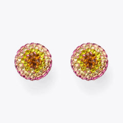 pave bubble stud earrings