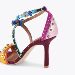 mini bow eyelet heel