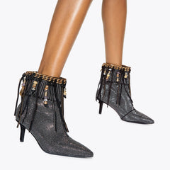 fringe bead boot
