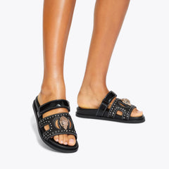 eagle stud cut out sandal