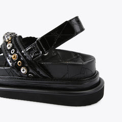 orson cross scallop sandal