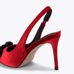 belgravia bow high sling back heel