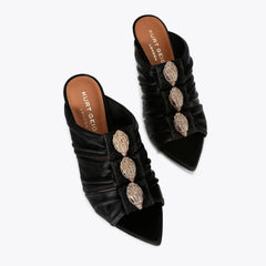 kensington soft bow mule heel