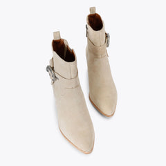 mayfair belt ankle boot