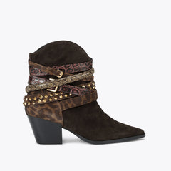 multi strap western boot
