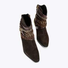 multi strap western boot