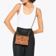 mini leather kensington bag