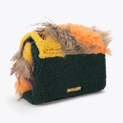 mini faux fur kensington bag