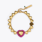 beaded heart bracelet