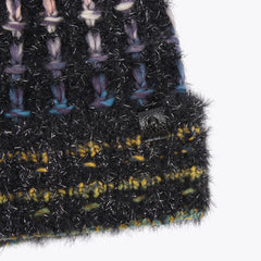 lurex knit beanie