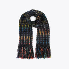 lurex knit scarf