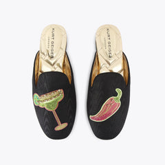 embroidered slipper