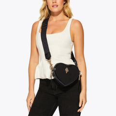 dual zip shoreditch heart bag