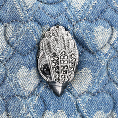 dual zip kensington heart bag